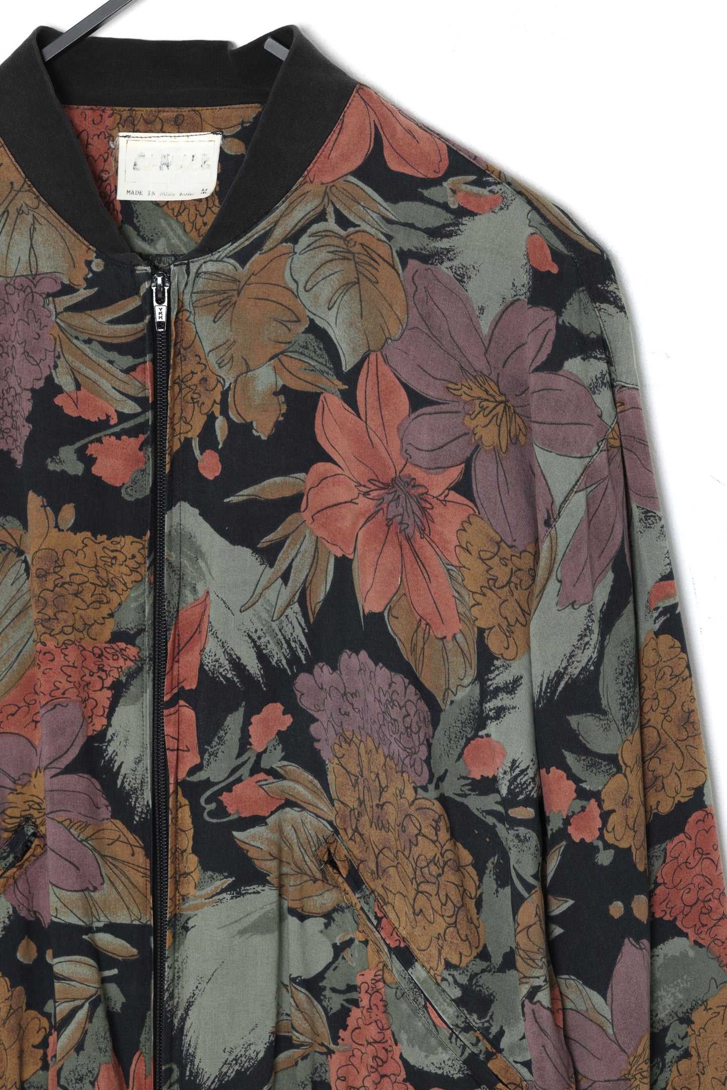 Early-1990s, Botanical Viscose Bomber Jacket