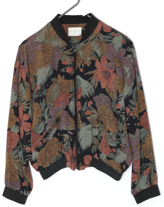 Early-1990s, Botanical Viscose Bomber Jacket