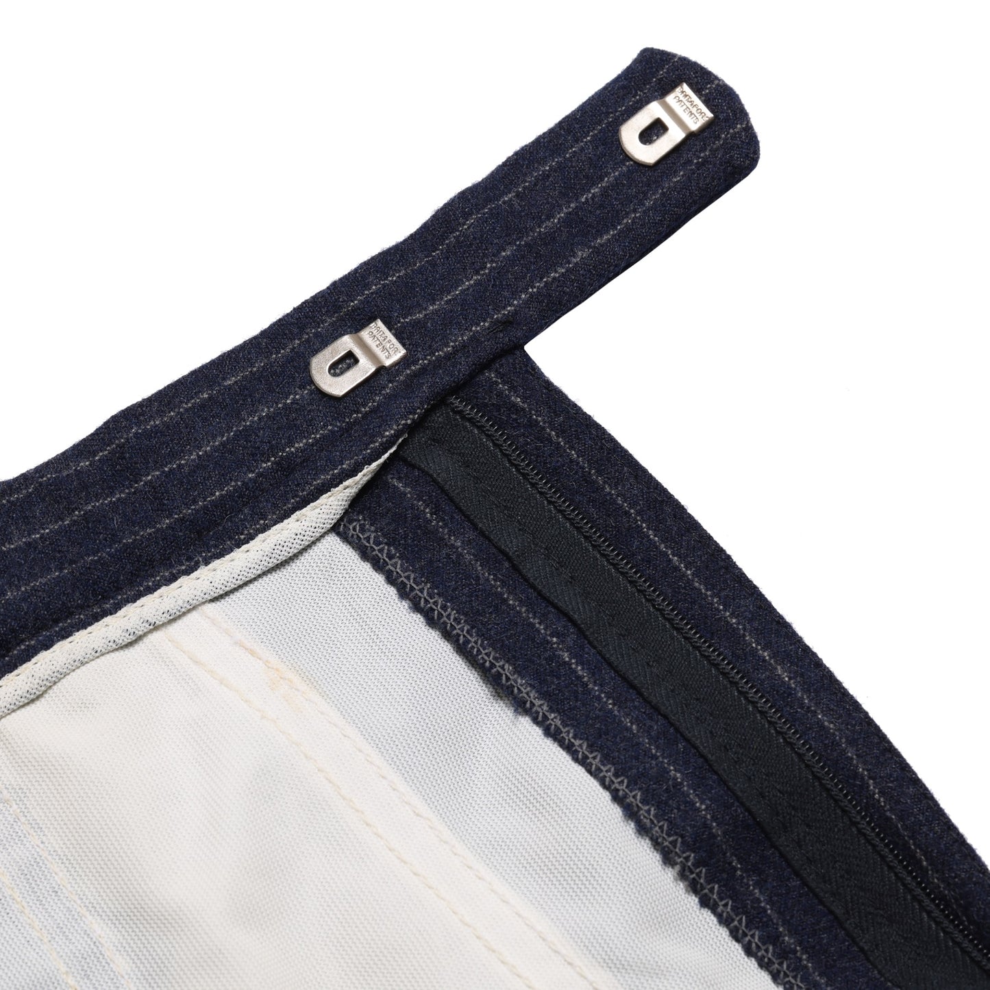 40s, WWII-era Hardware, Chalk-Stripe Flannel, Savile Row