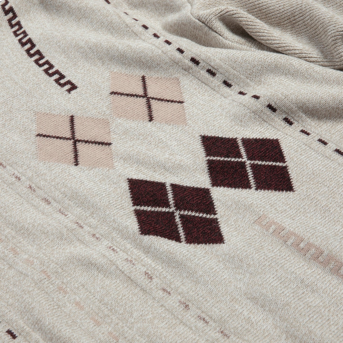 Bauhaus Jacquard Cashmere Slip Stitch Jumper