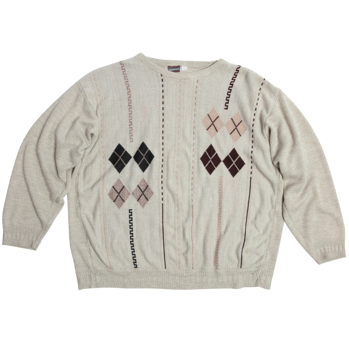 Bauhaus Jacquard Cashmere Slip Stitch Jumper