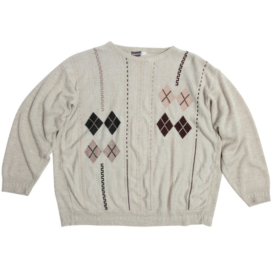 Bauhaus Jacquard Cashmere Slip Stitch Jumper
