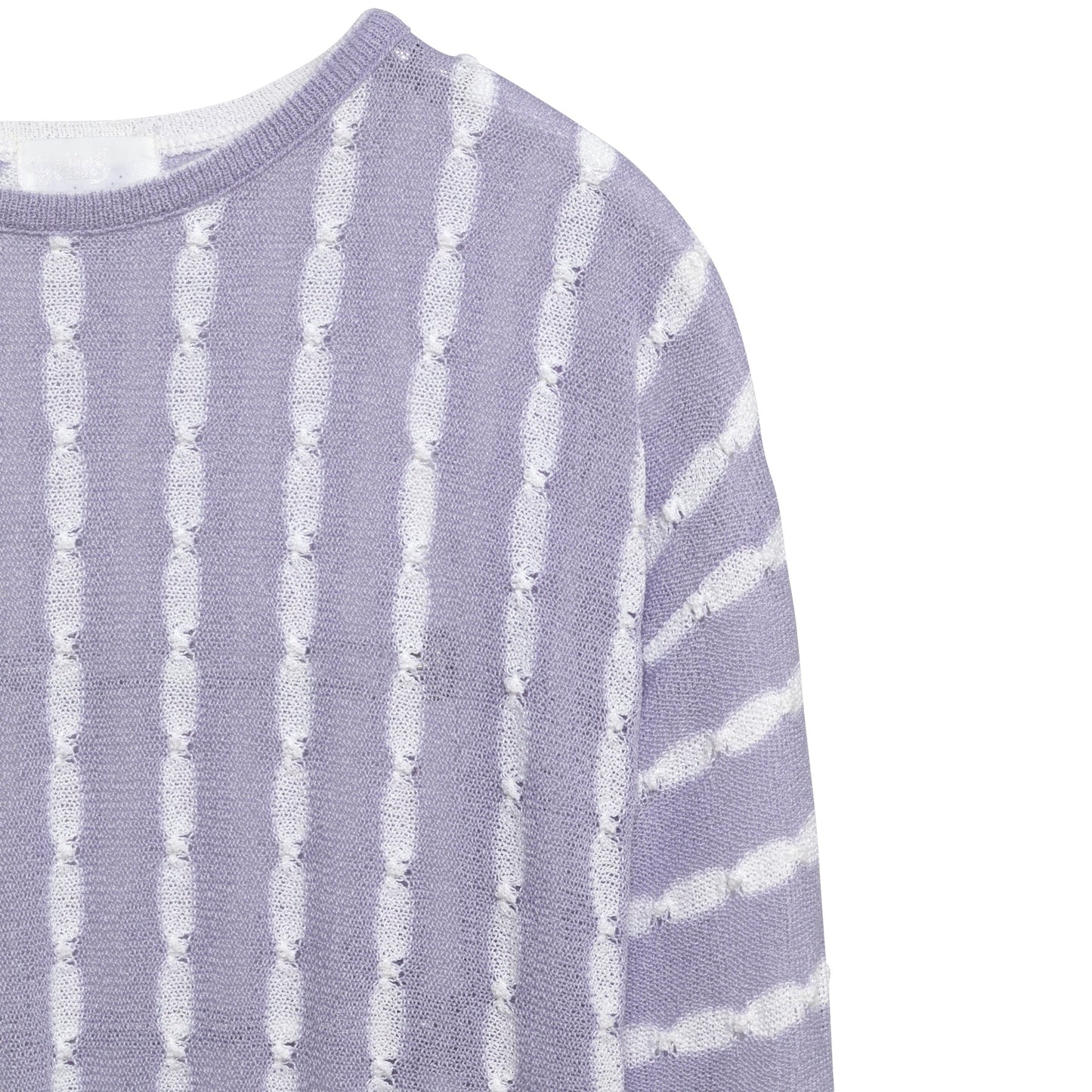 Shibori Jacquard Fine Guage Puckered Float Stitch Jumper
