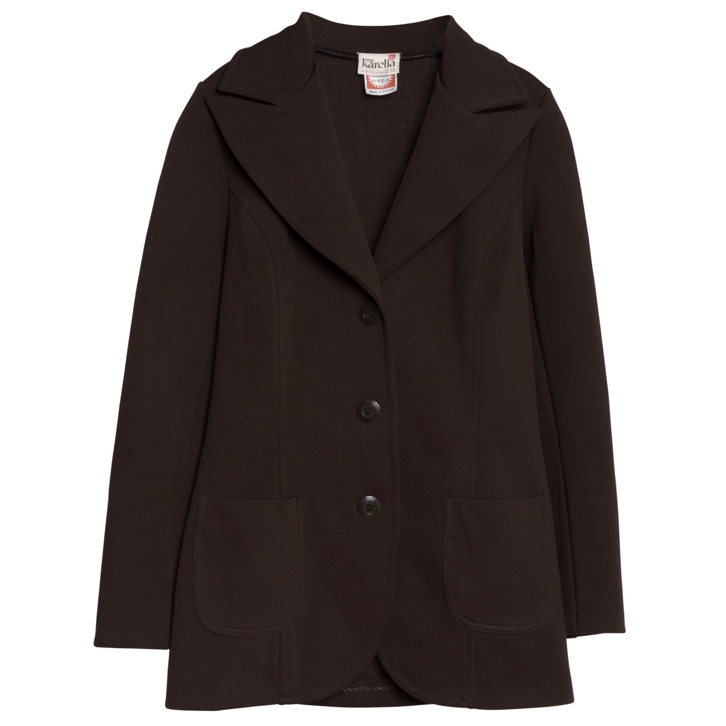 Finnlene Tech Knit Wide Peaked Pinch Back Blazer