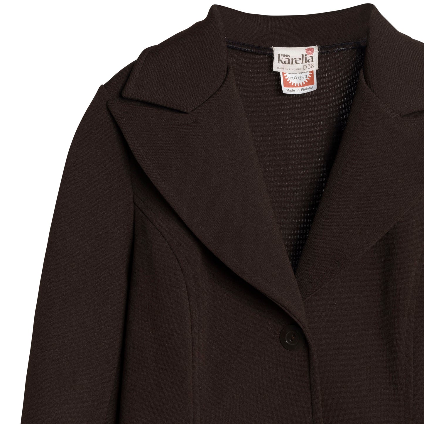 Finnlene Tech Knit Wide Peaked Pinch Back Blazer