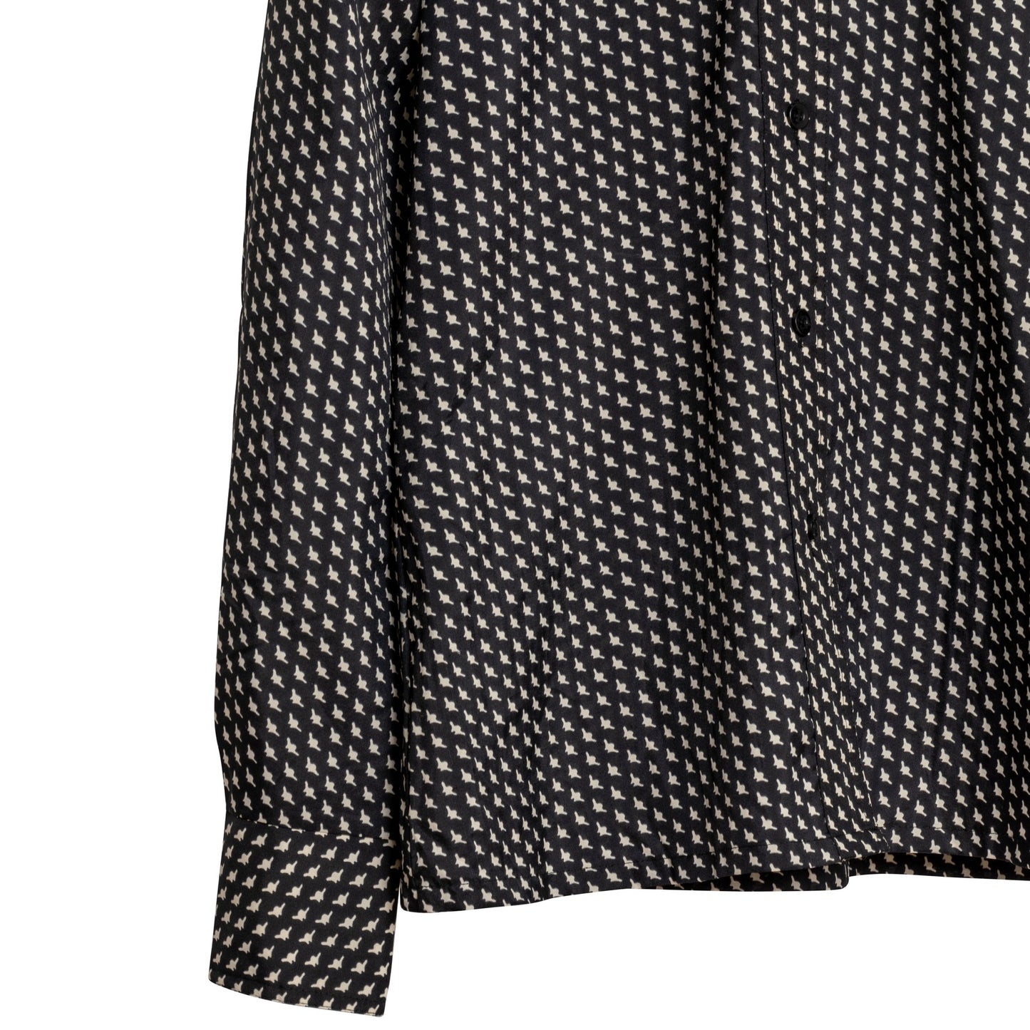 70s Satin Weave Barrymore Collar Shirt