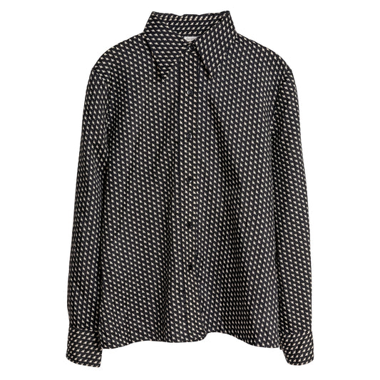 70s Satin Weave Barrymore Collar Shirt