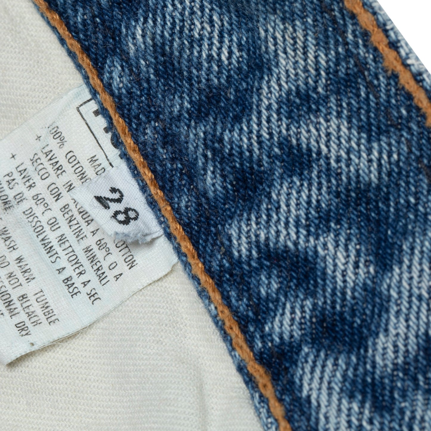 80s, Ring-Spun Indigo, Metallic Jacquard Braid, Gold Lace Overlay