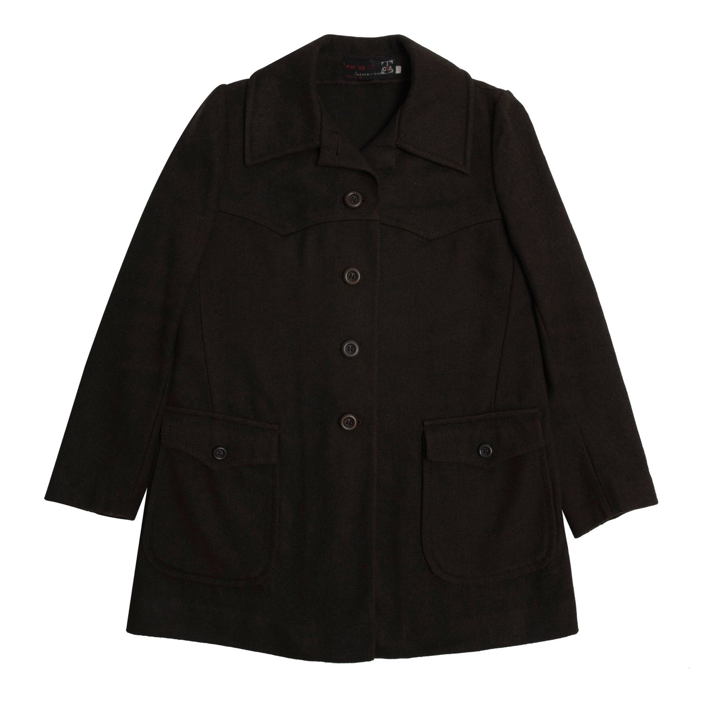 Vintage, 1970s, Felted Wool, Western Seams, Equestrian