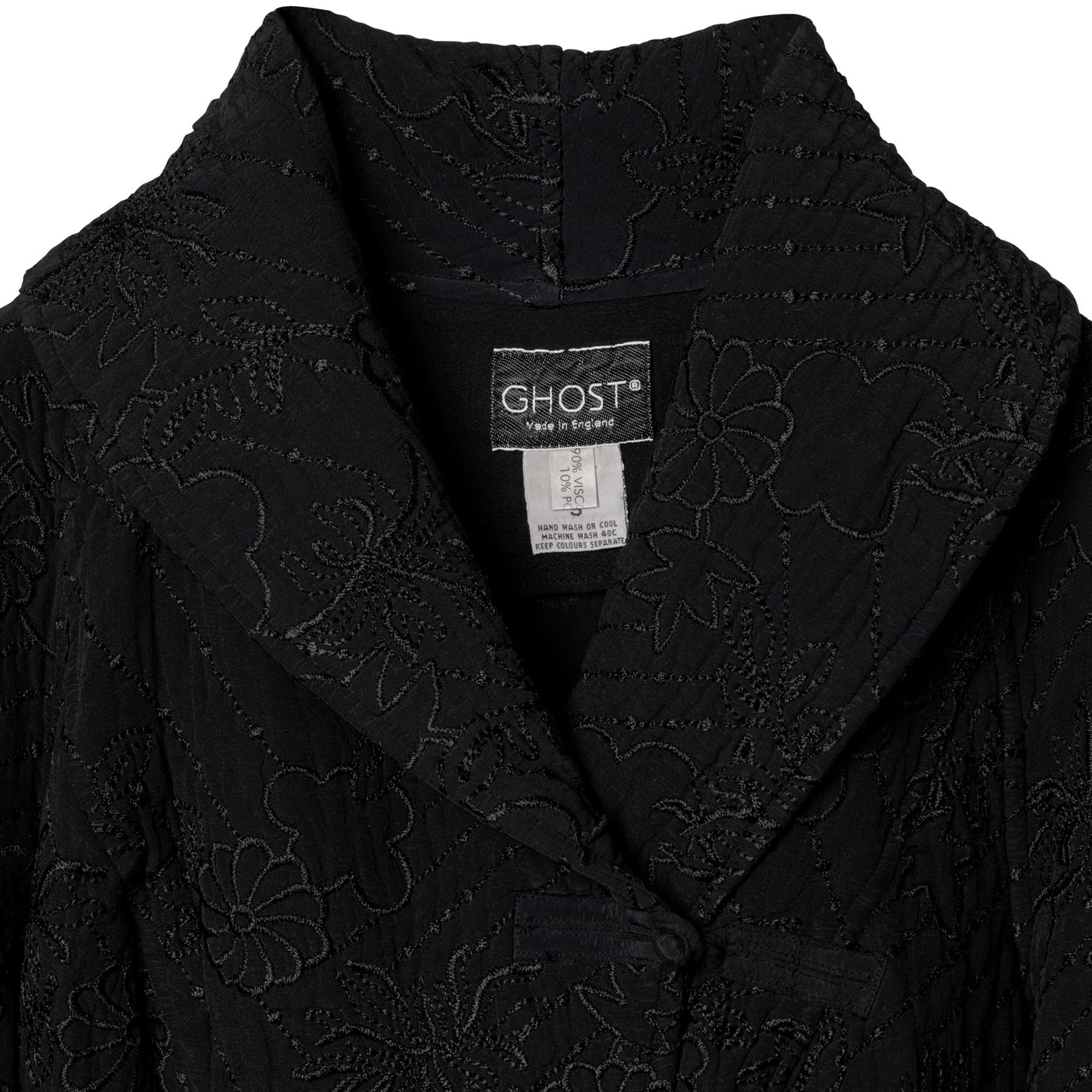 Vintage, Virgin Wool, Embroidered, Monastic