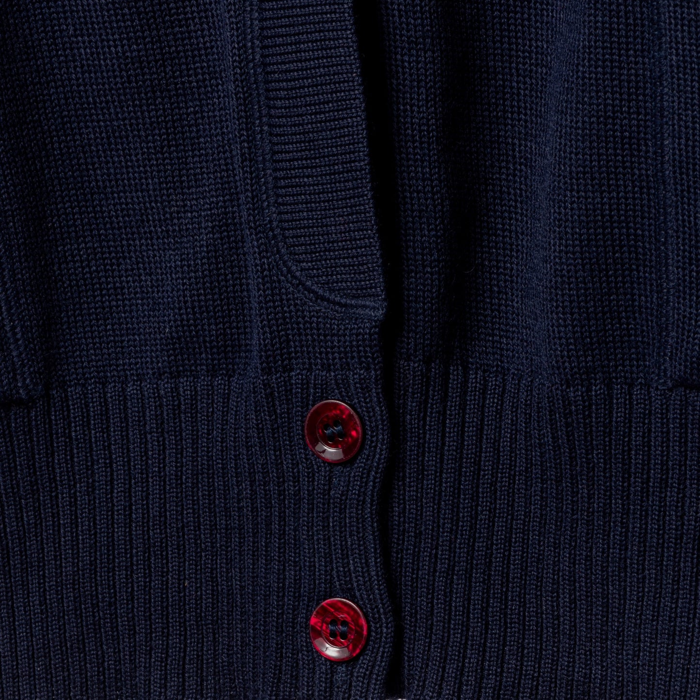Single Knit Wool Blend Cuff Sleeve Cardigan