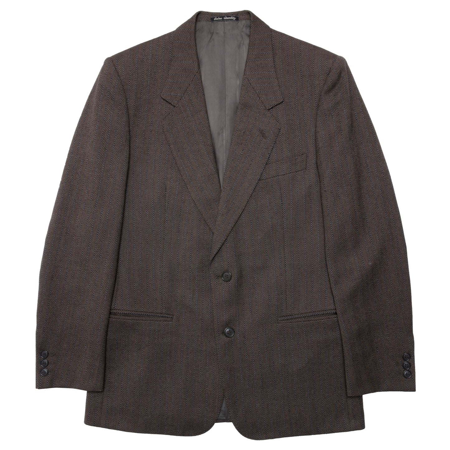 60s Virgin Wool Herringbone Weave Ivy League Sport Coat