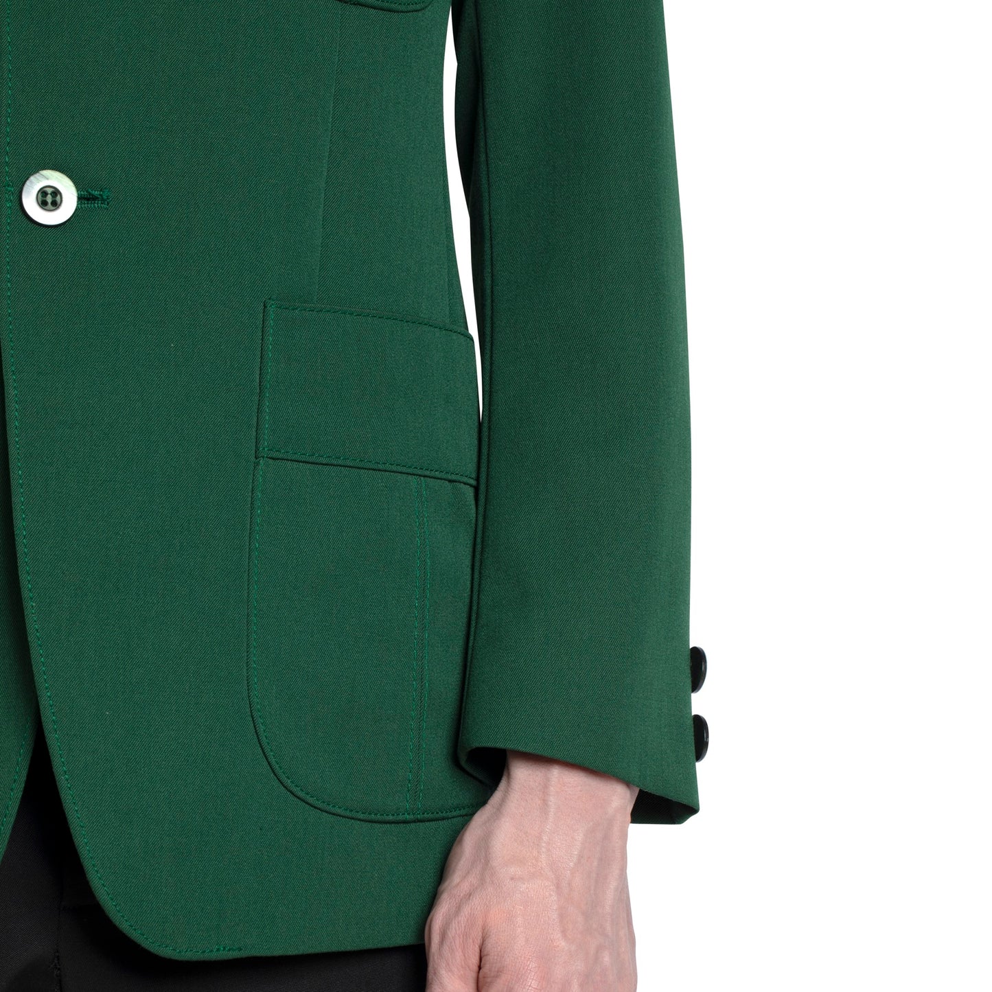 Terylene Twill Weave Worsted Wool Blend Western Shooting Jacket