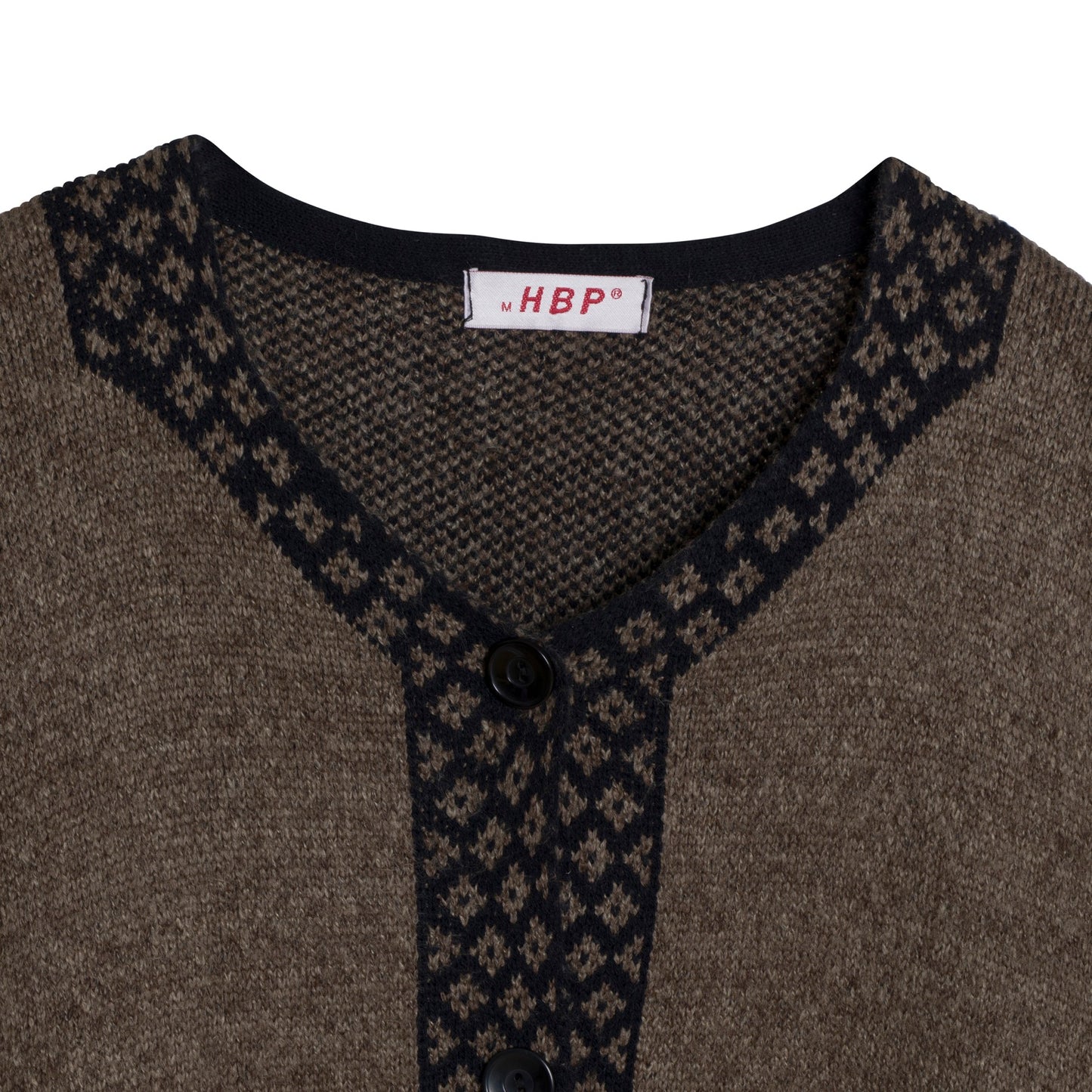 Stranded Moss Stitch Trachten Cardigan