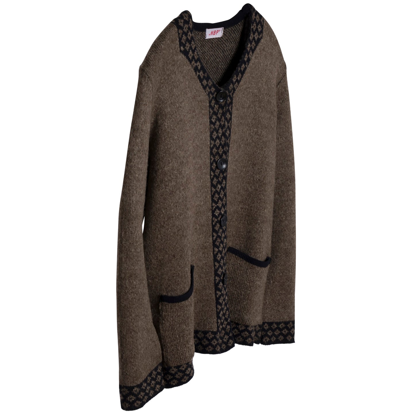 Stranded Moss Stitch Trachten Cardigan