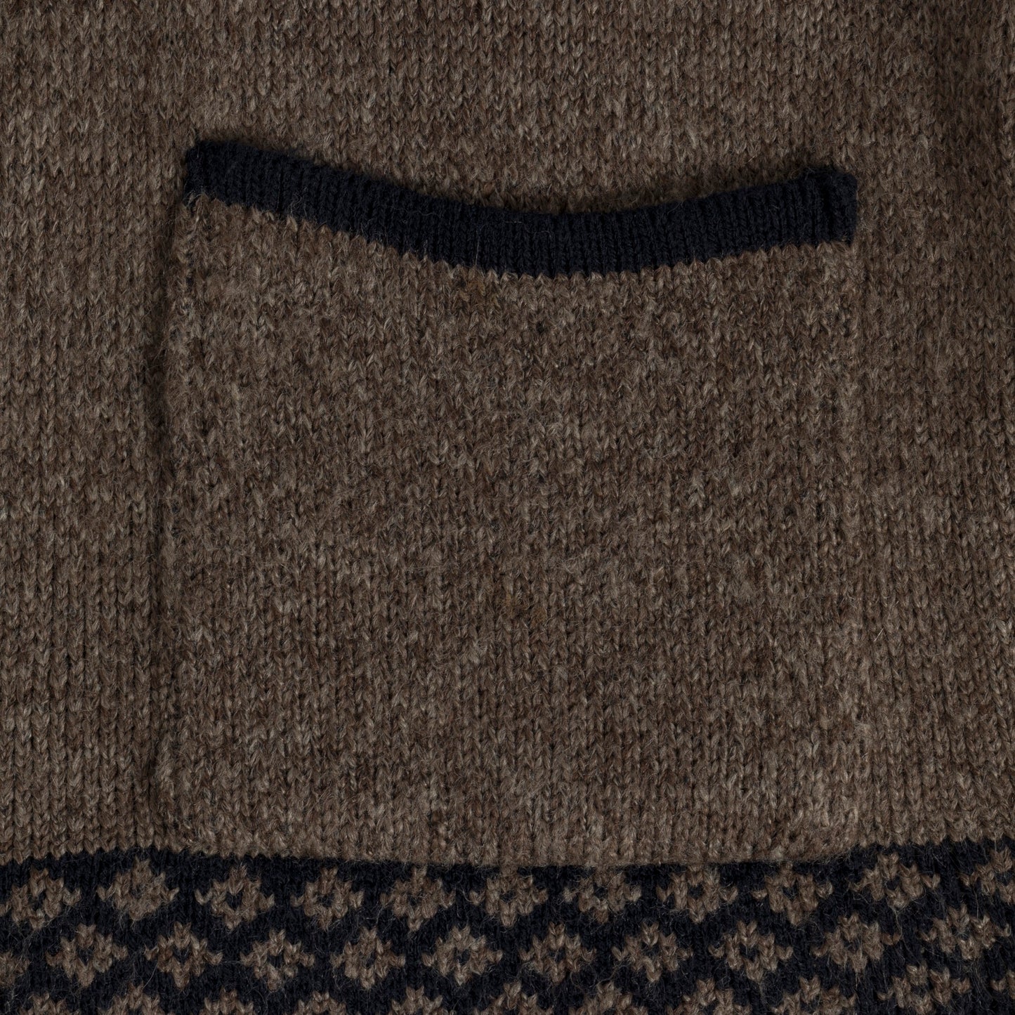 Stranded Moss Stitch Trachten Cardigan