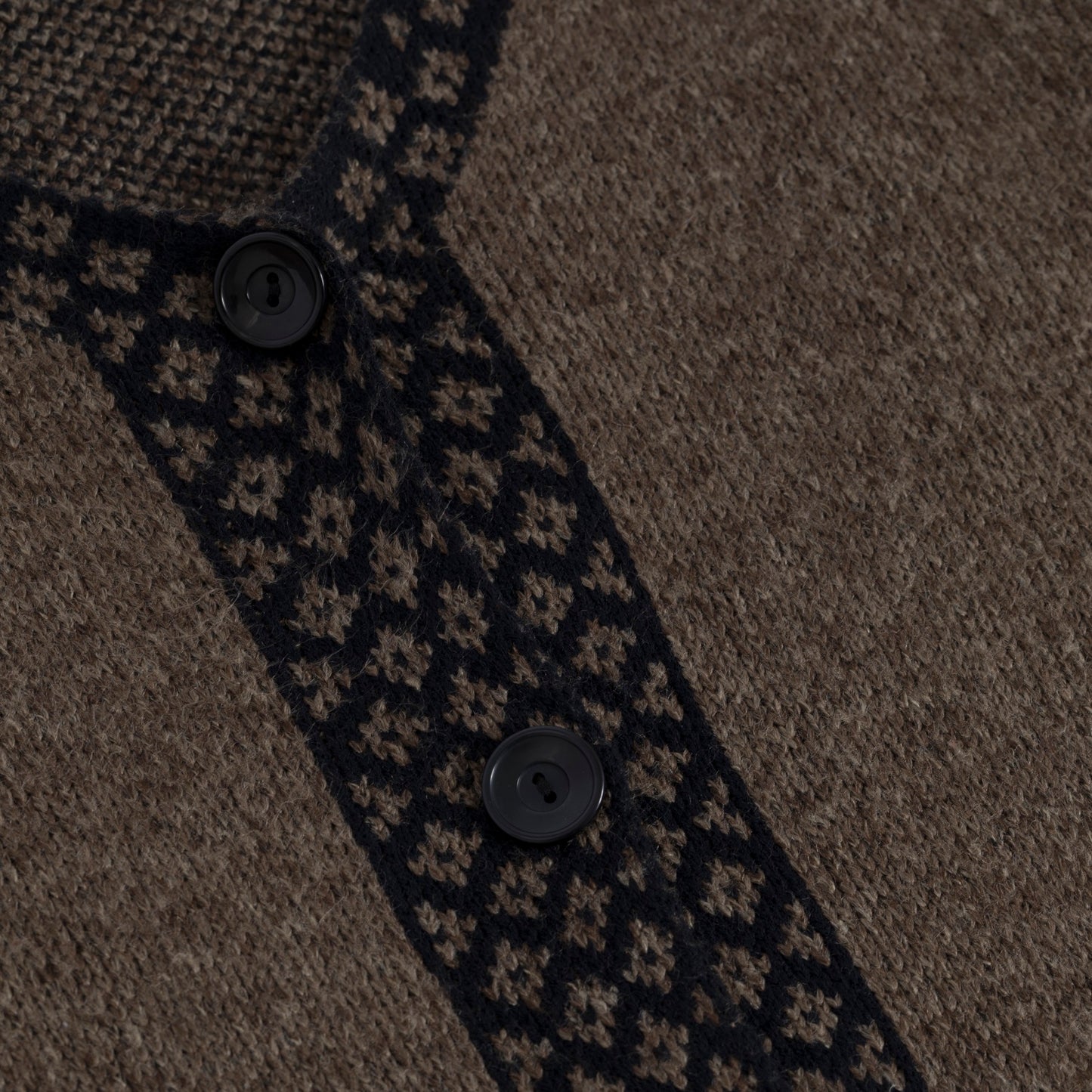Stranded Moss Stitch Trachten Cardigan