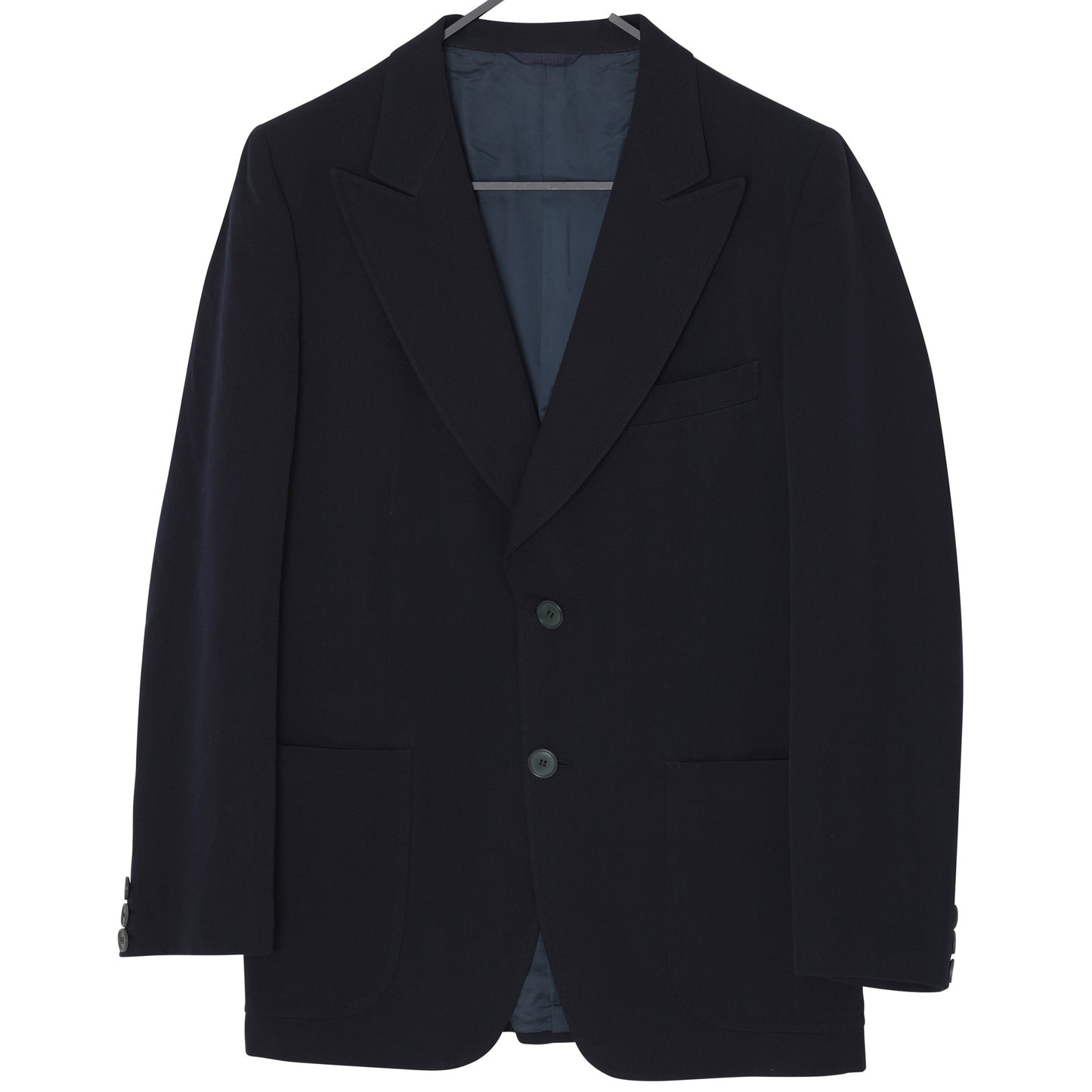 Vintage, 1970s, Pure Laine Vierge, Peak Lapels