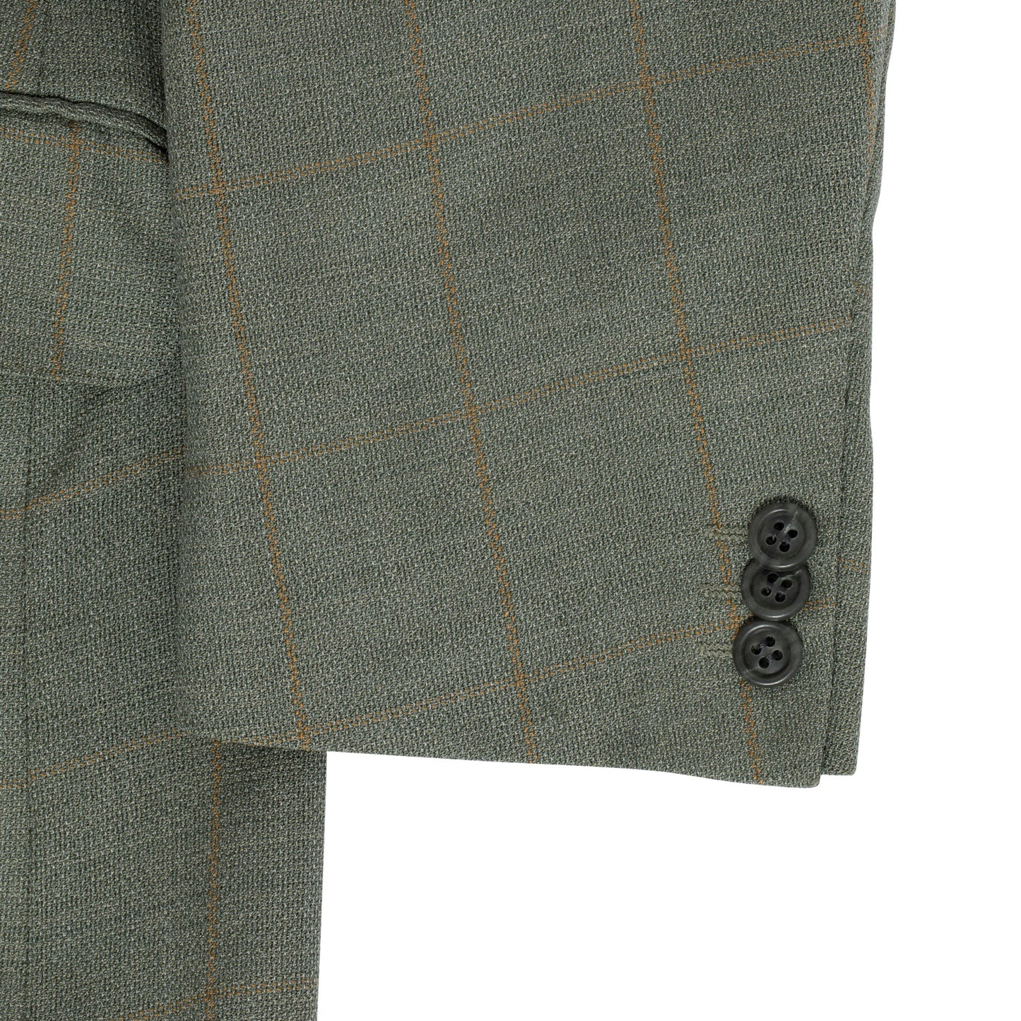 Lanificio Privernum Crêpe Weave Schurwolle Windowpane Cutaway Jacket