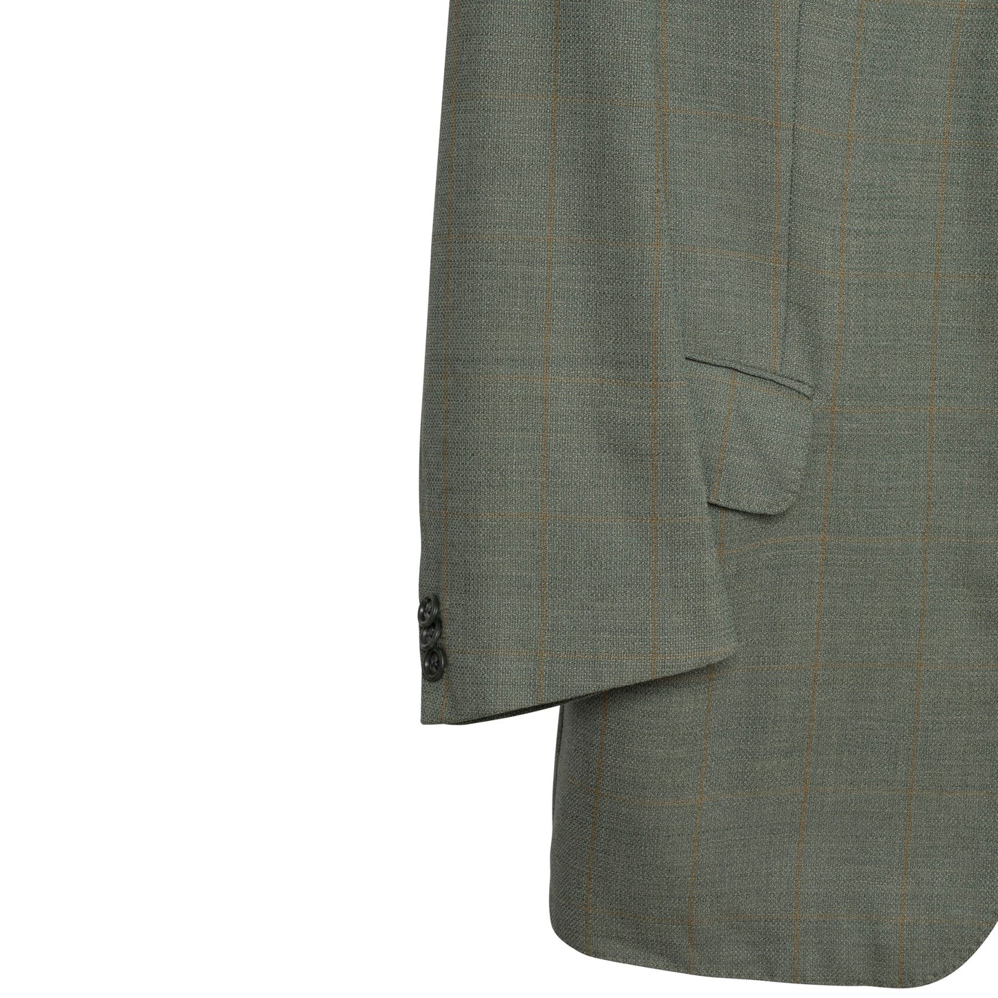 Lanificio Privernum Crêpe Weave Schurwolle Windowpane Cutaway Jacket