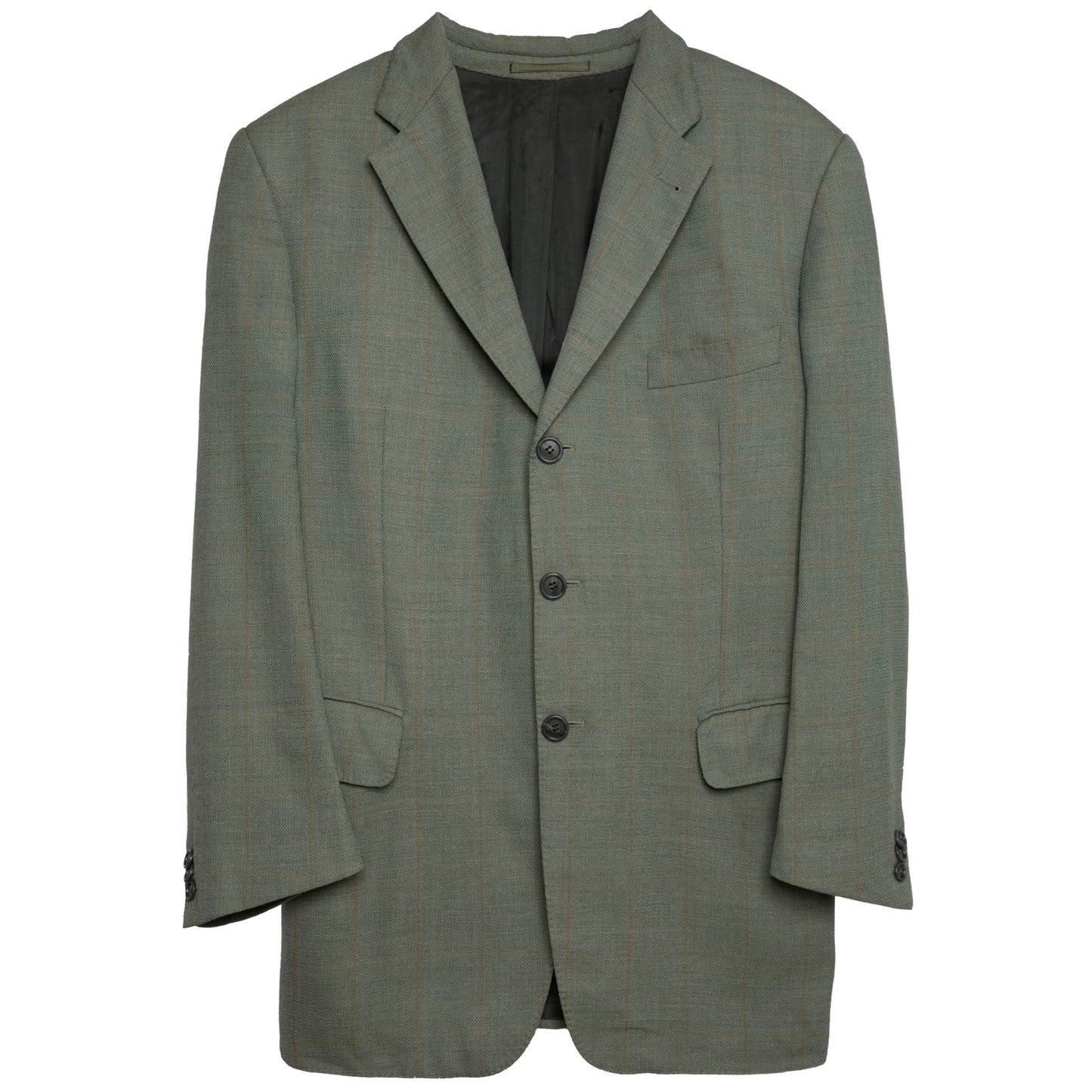 Lanificio Privernum Crêpe Weave Schurwolle Windowpane Cutaway Jacket