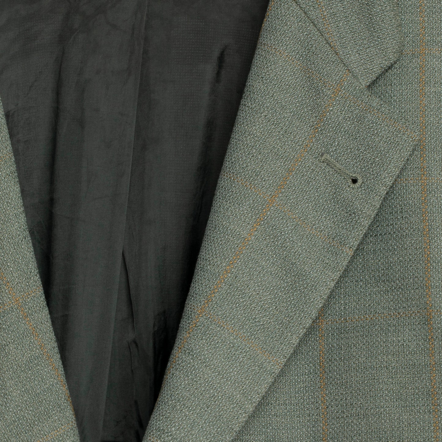 Lanificio Privernum Crêpe Weave Schurwolle Windowpane Cutaway Jacket