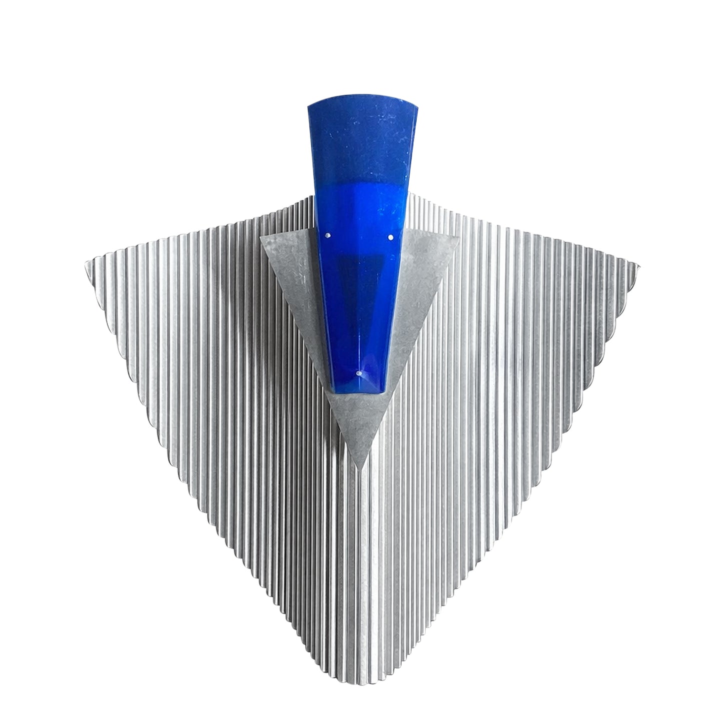 Trybeca Wall Luminaire, Ribbed Aluminum Heat-Dissipation Panel with Dual Halogen