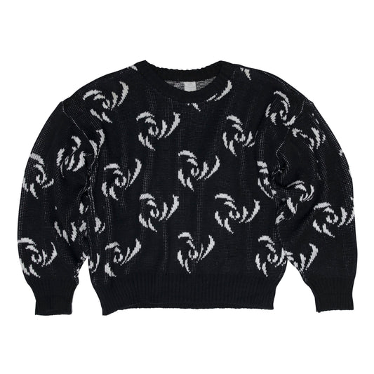 Rose Stranded Jacquard Stockinette Stitch Jumper