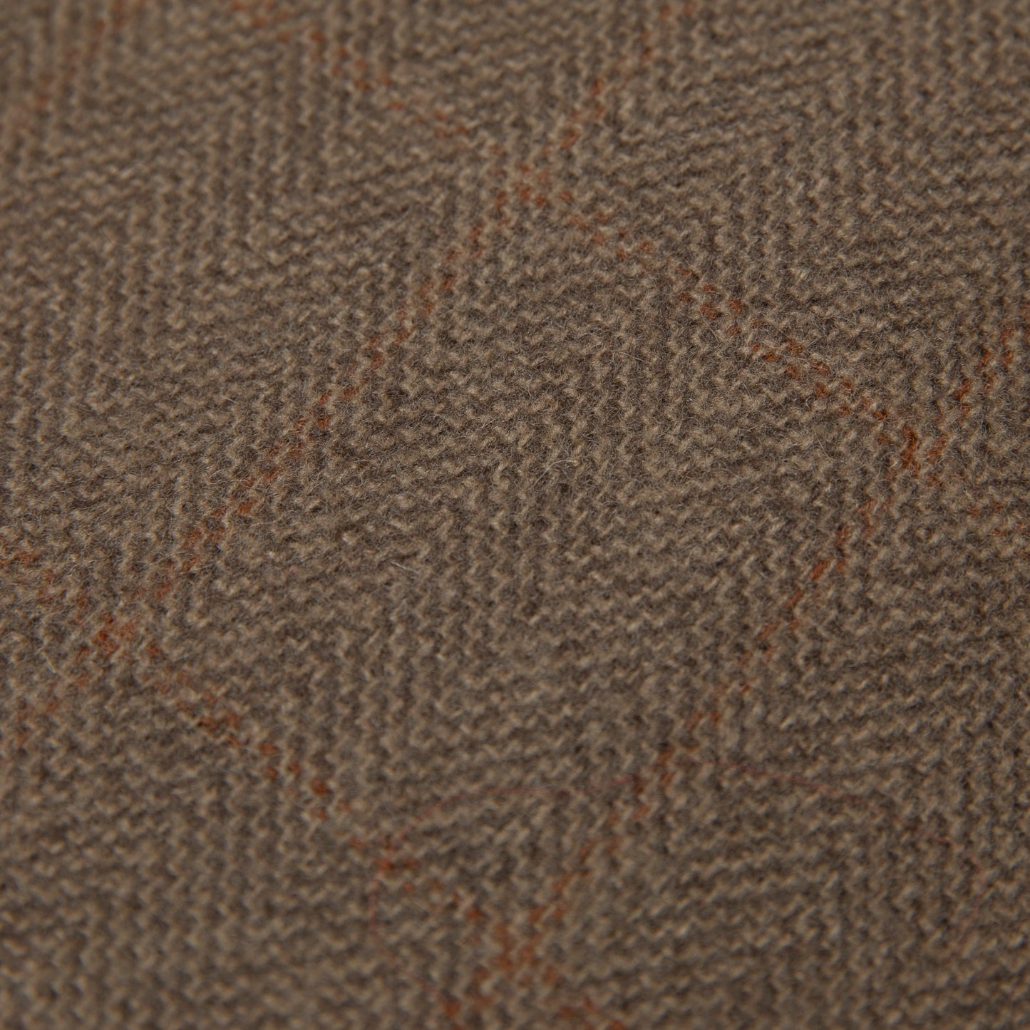Overcheck Herringbone Tweed Virgin Wool Polo Coat