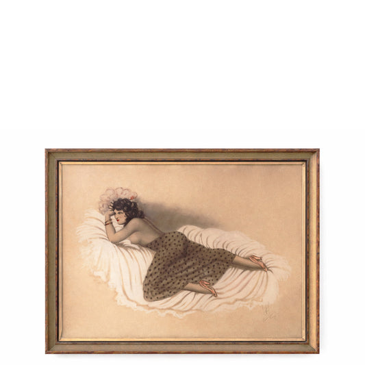 Watercolor Figure Study, Wove Paper with Tonal Wash Modeling, Mid-1930s