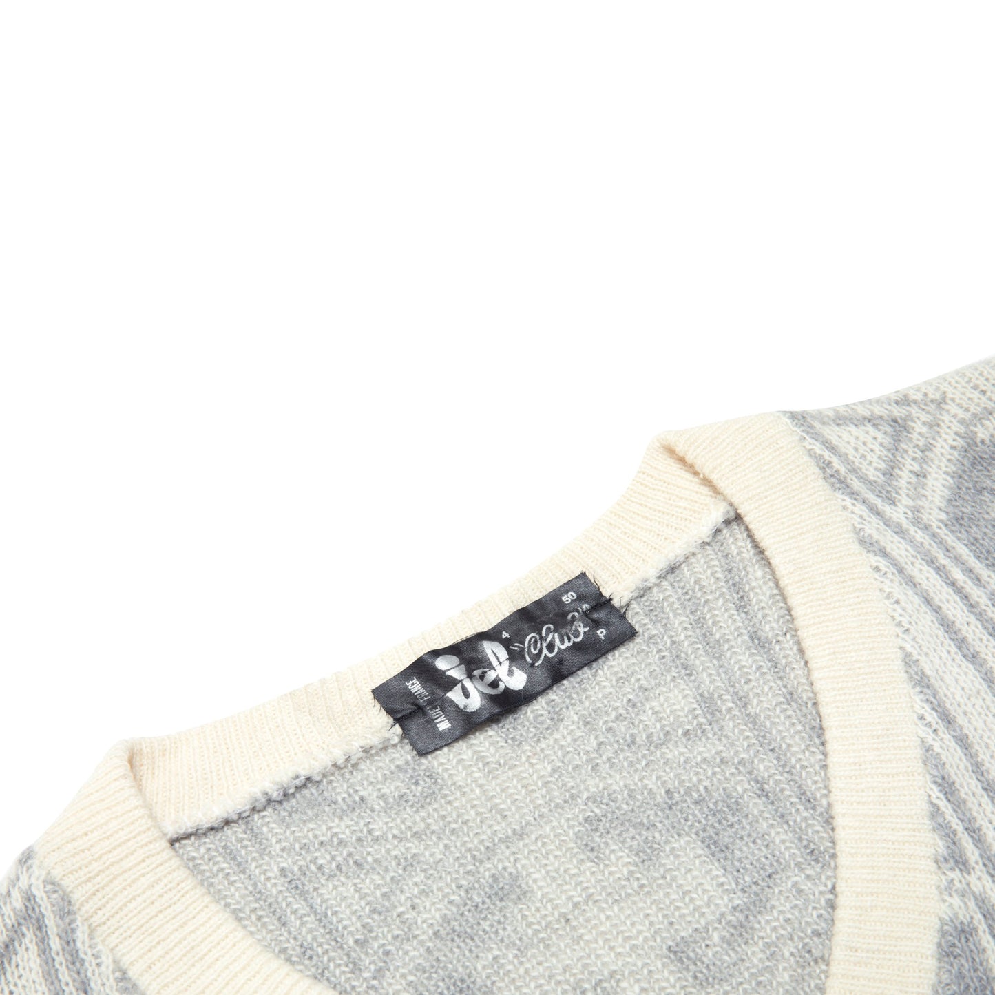 70s Lusekofte Jacquard Knit V Neck Jumper