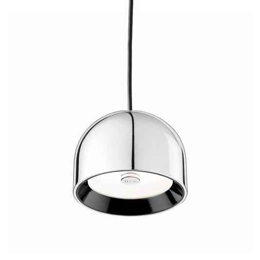 Wan S Suspension, Chrome-Plated Downlight with Glass Lens Assembly