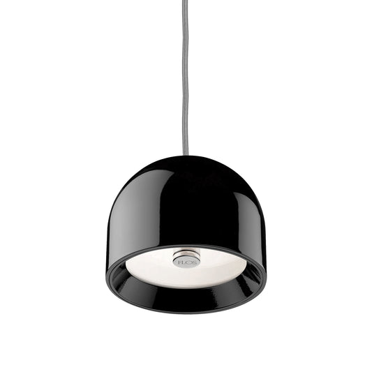 Wan S Suspension, High-Gloss Black Lacquered Downlight
