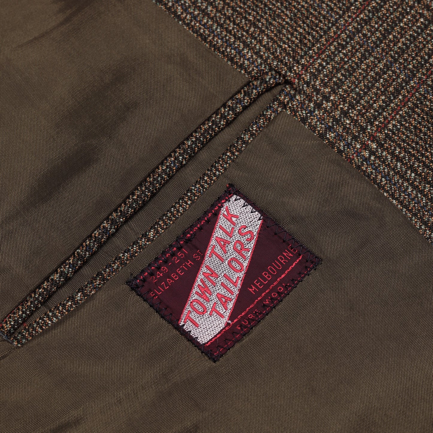 Vintage, 170s, Glen Check, Worsted Wool, Elizabeth Street