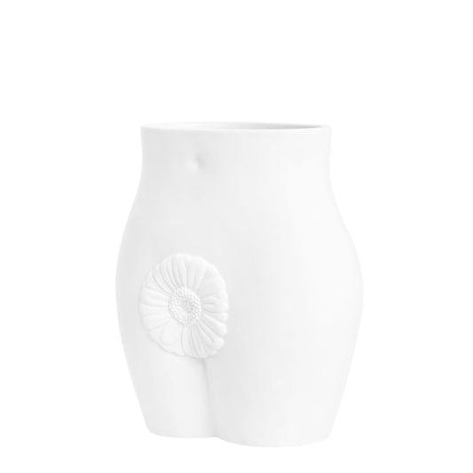 Figural Porcelain Vase, Stylized Torso Form, Early 21st Century