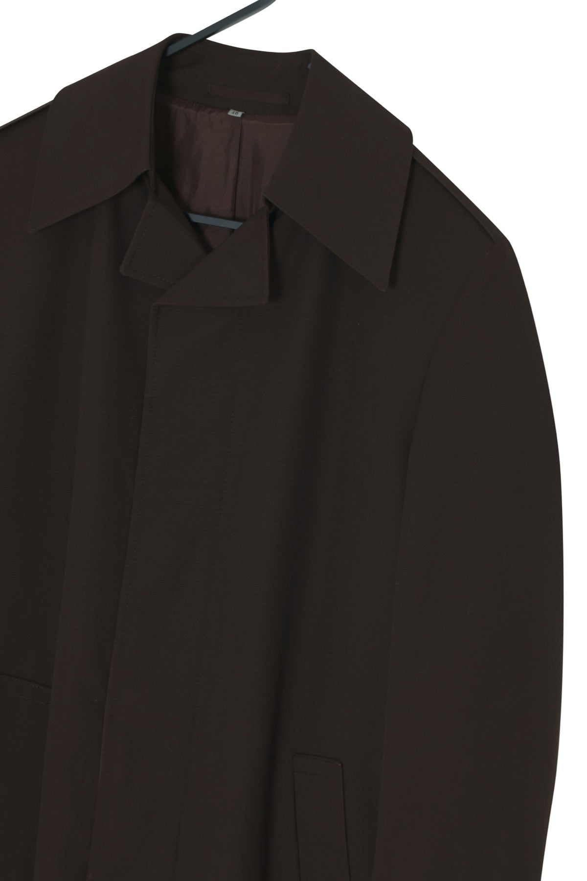 70s, Trevira Viscose Twill, Napoleon Collar, Militarized Formalwear