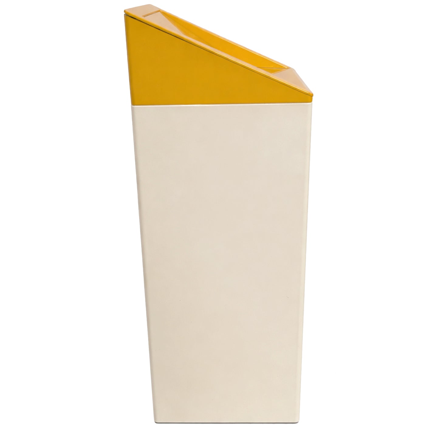Waste Receptacle, Tapered Body with Removable Angled Lid
