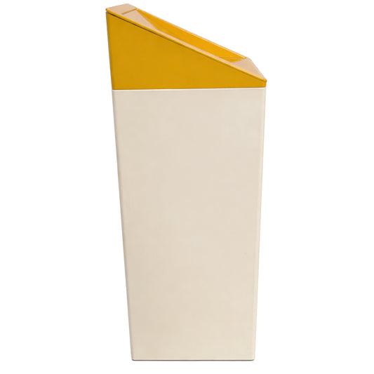 Waste Receptacle, Tapered Body with Removable Angled Lid