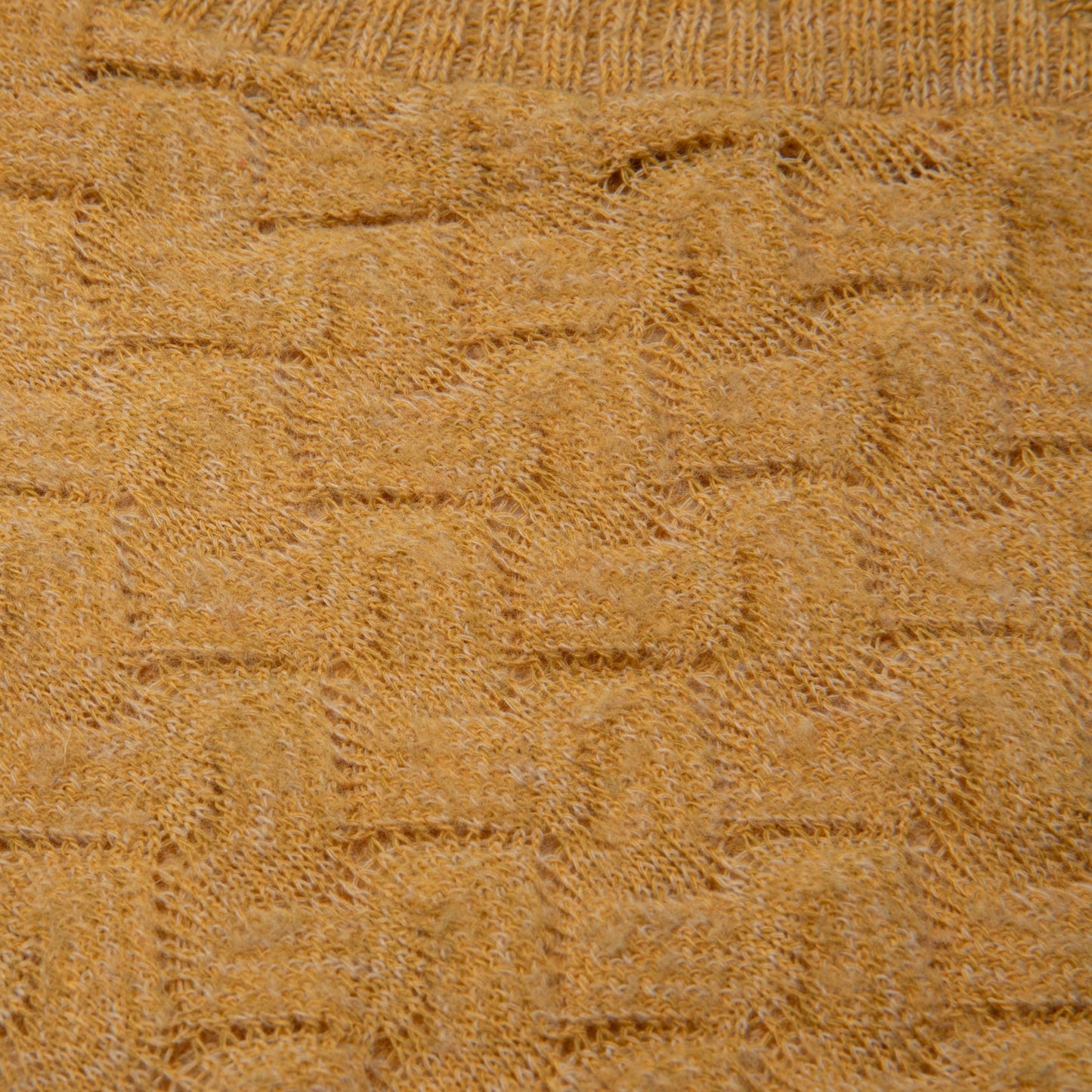 70s, Lofted Yarn, Honeycomb, Rib-Anchored Silhouette