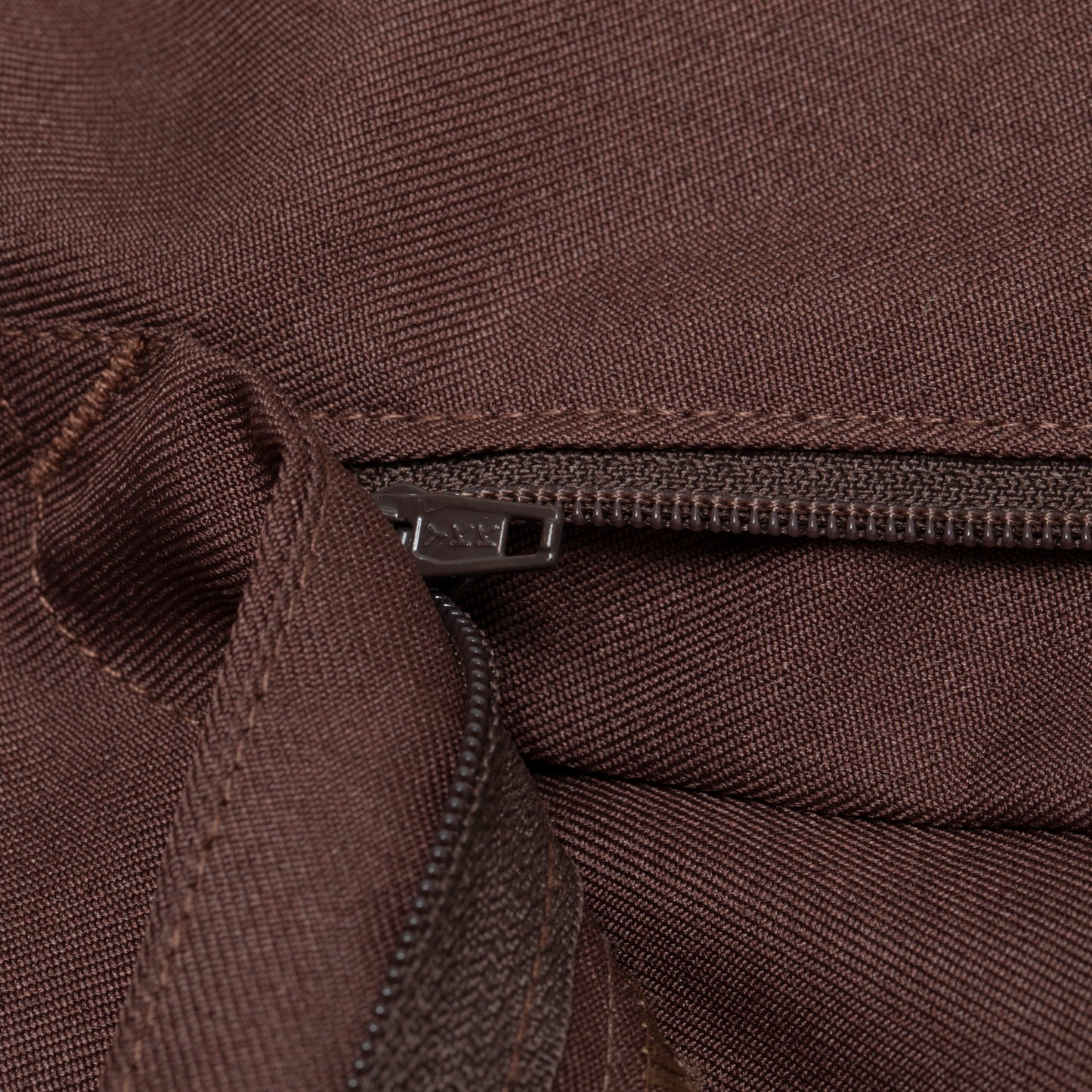 Vintage, 1970s, Wool Twill, Pleated Front