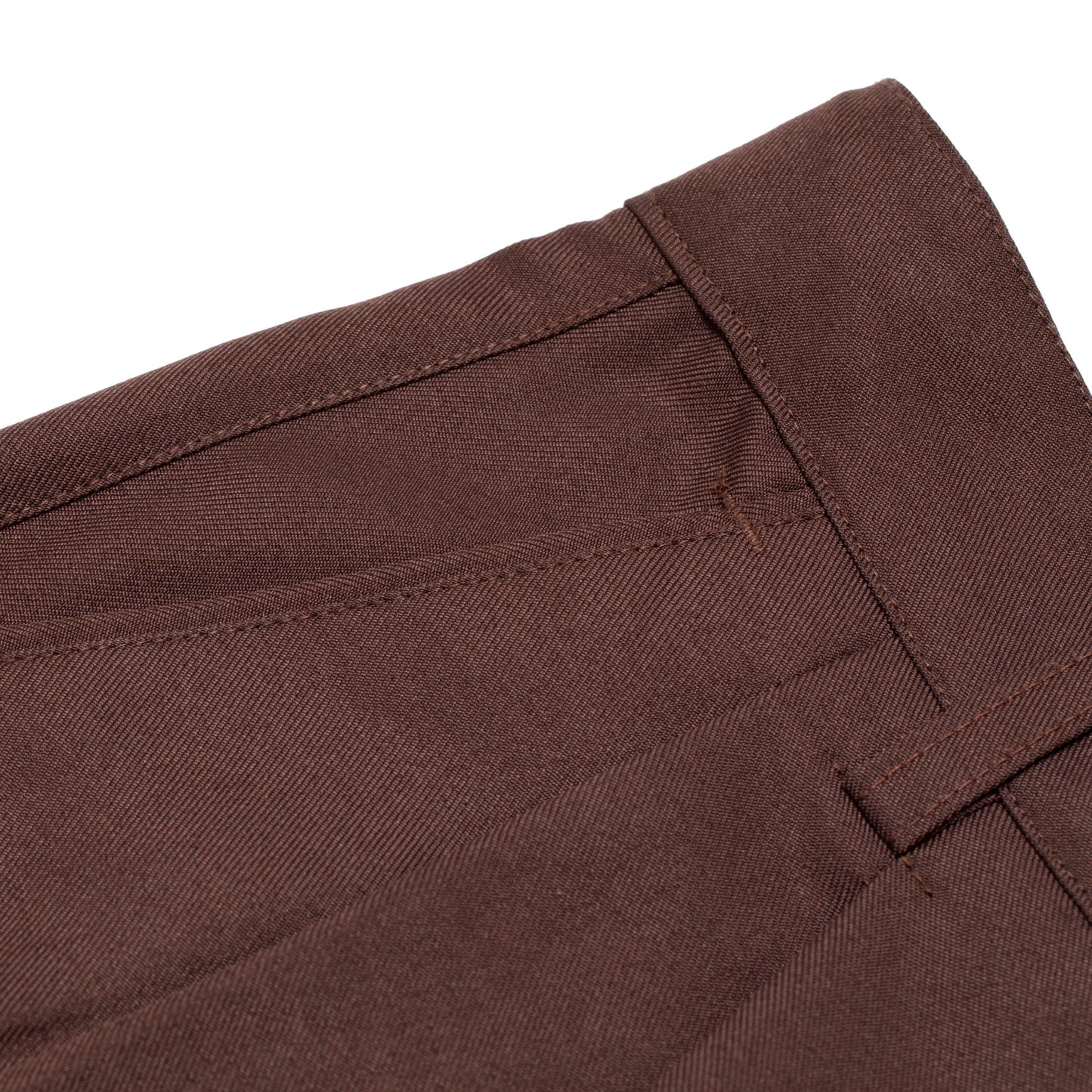 Vintage, 1970s, Wool Twill, Pleated Front