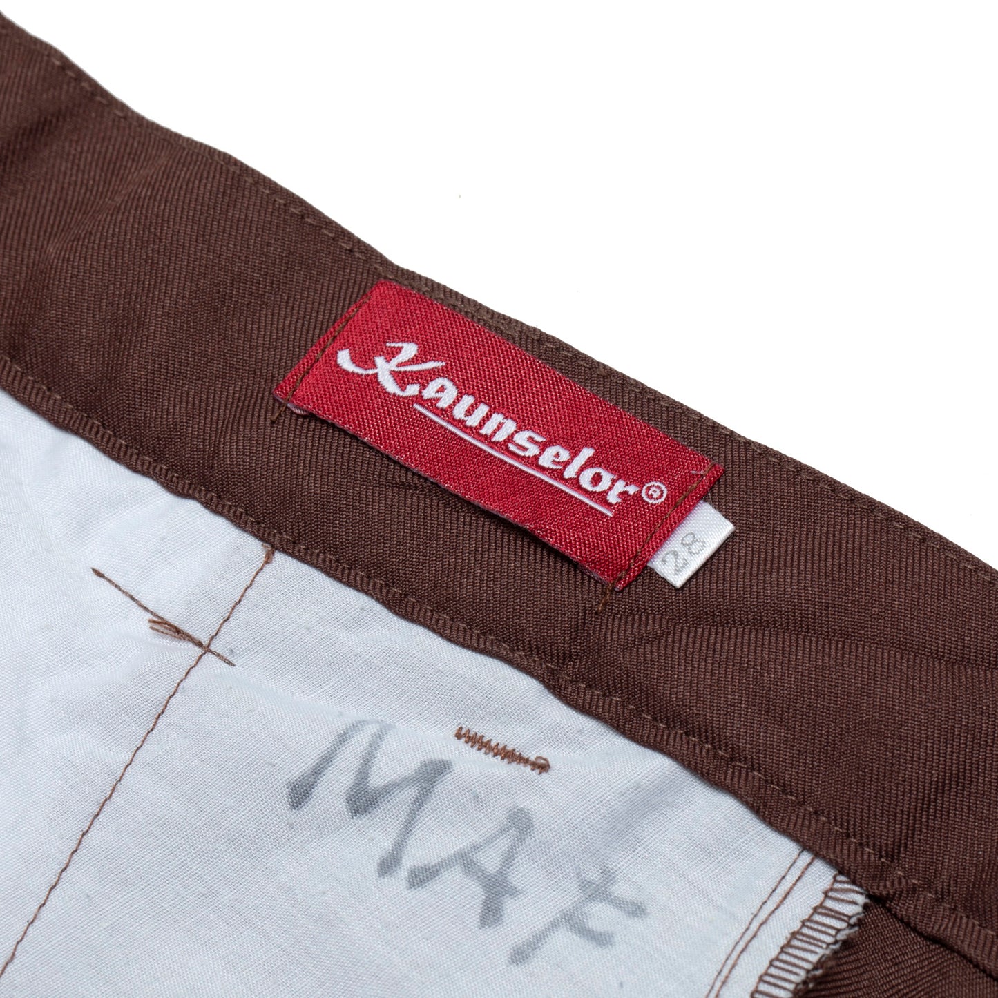 Vintage, 1970s, Wool Twill, Pleated Front