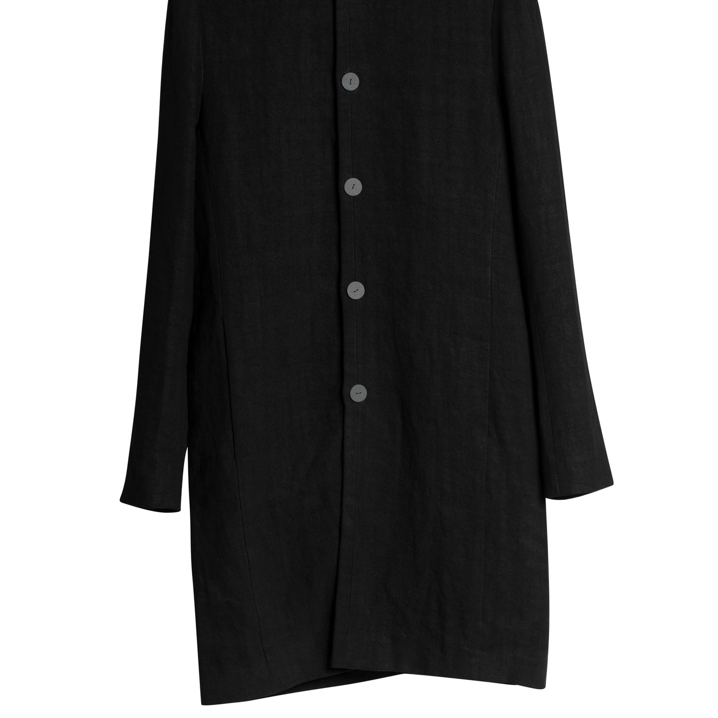 Canvas Weave Linen Overcoat