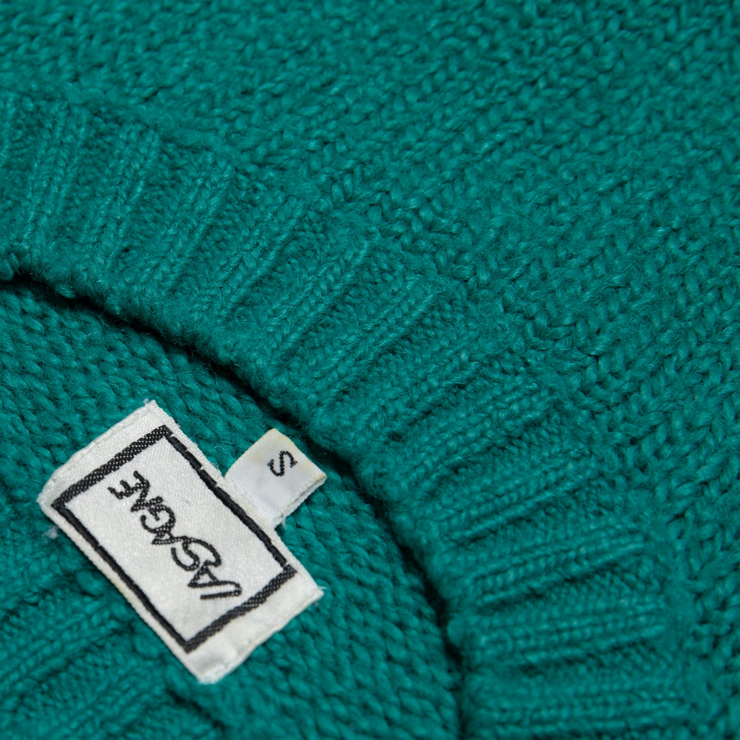 Bouclé Yarn Stocking Stitch Raglan Crewneck T Sweater