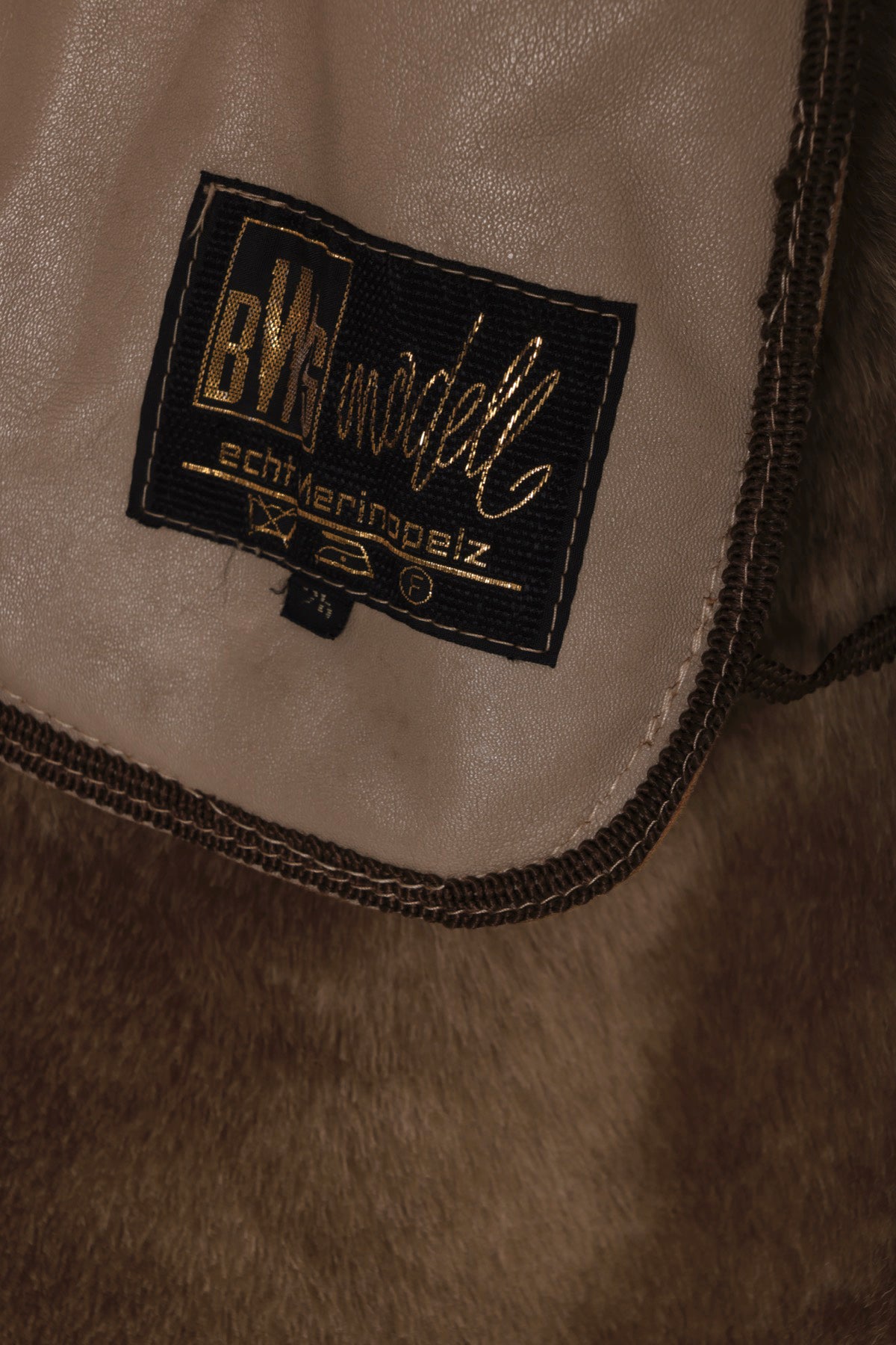 Late-1970s, Federal Republic Era Fur-In Merino Shearling Coat