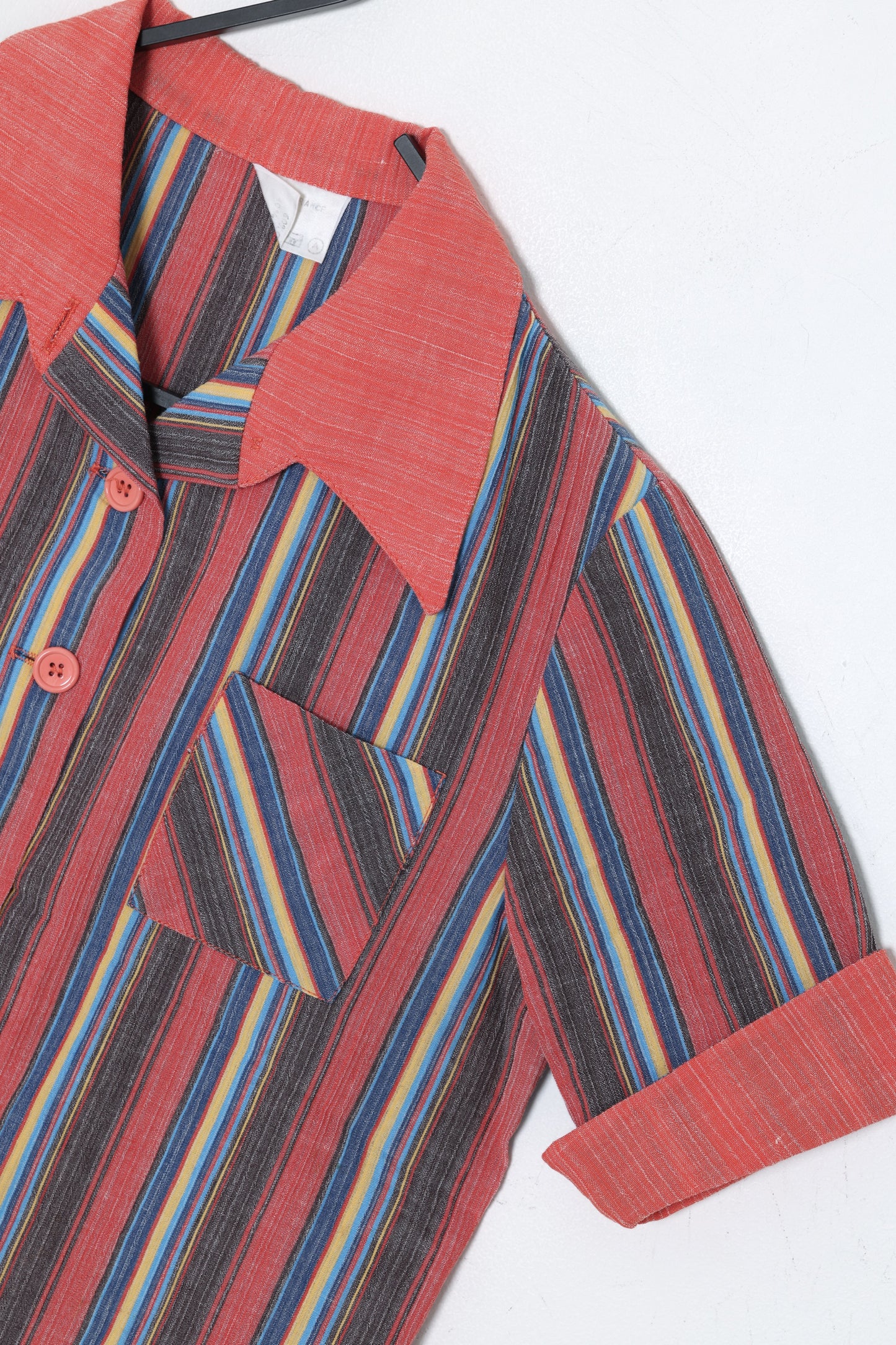 Late-1970s, French Camp Shirt, Bias Patch Pockets, Contrast Collar Assembly