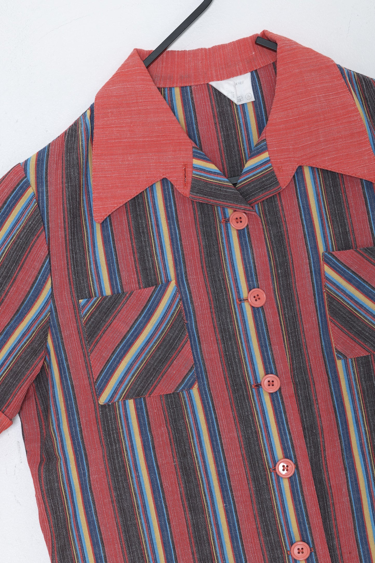 Late-1970s, French Camp Shirt, Bias Patch Pockets, Contrast Collar Assembly