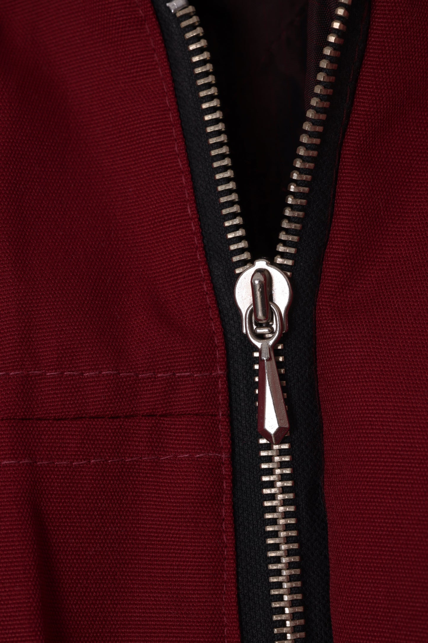 1990s, Finnish Insulated Bomber Jacket in Diolen-Cotton Composite, Knit Trim