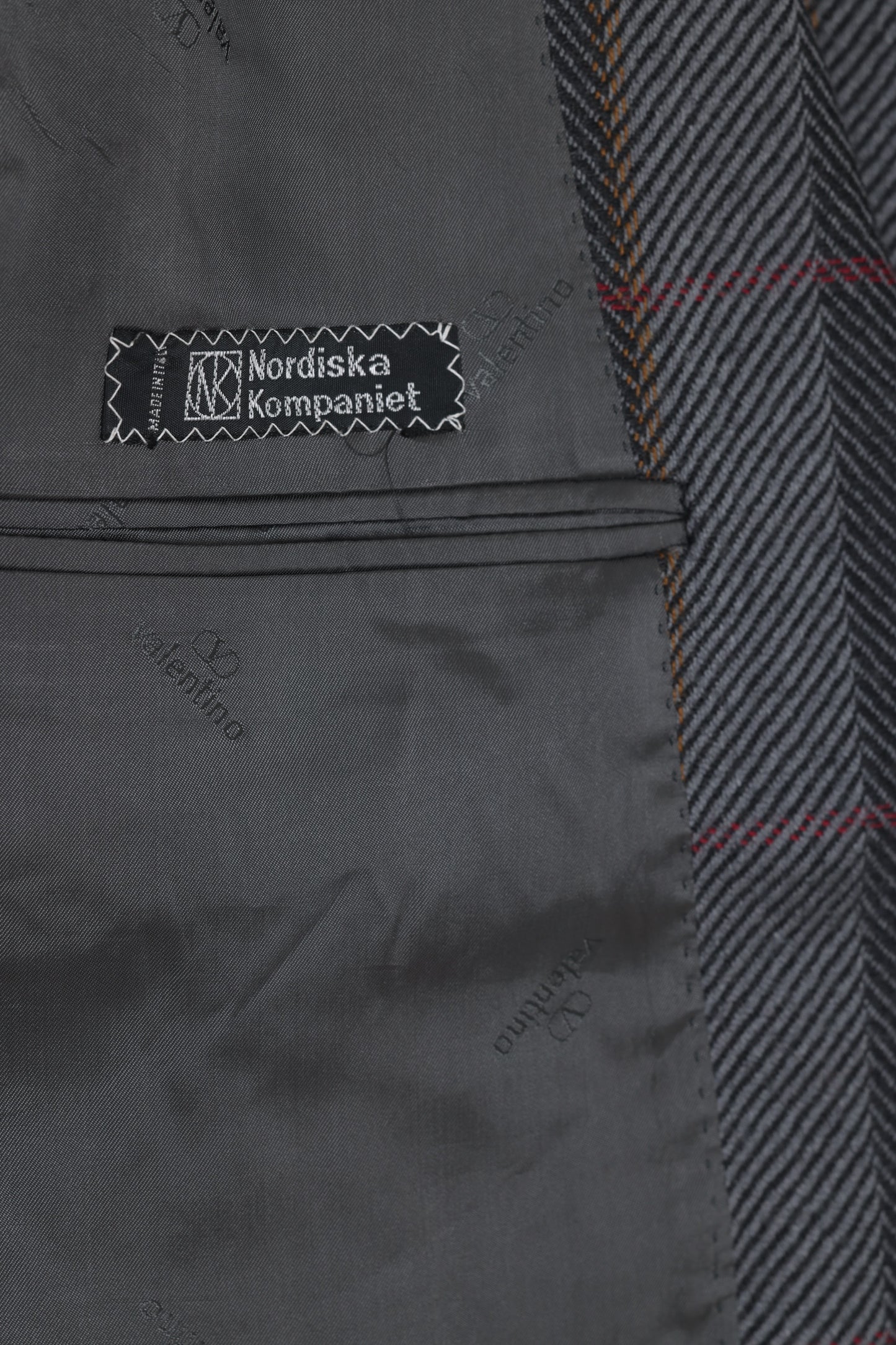 Late 1980s, Windowpane Twill-Herringbone, Valentino Nordic Distribution