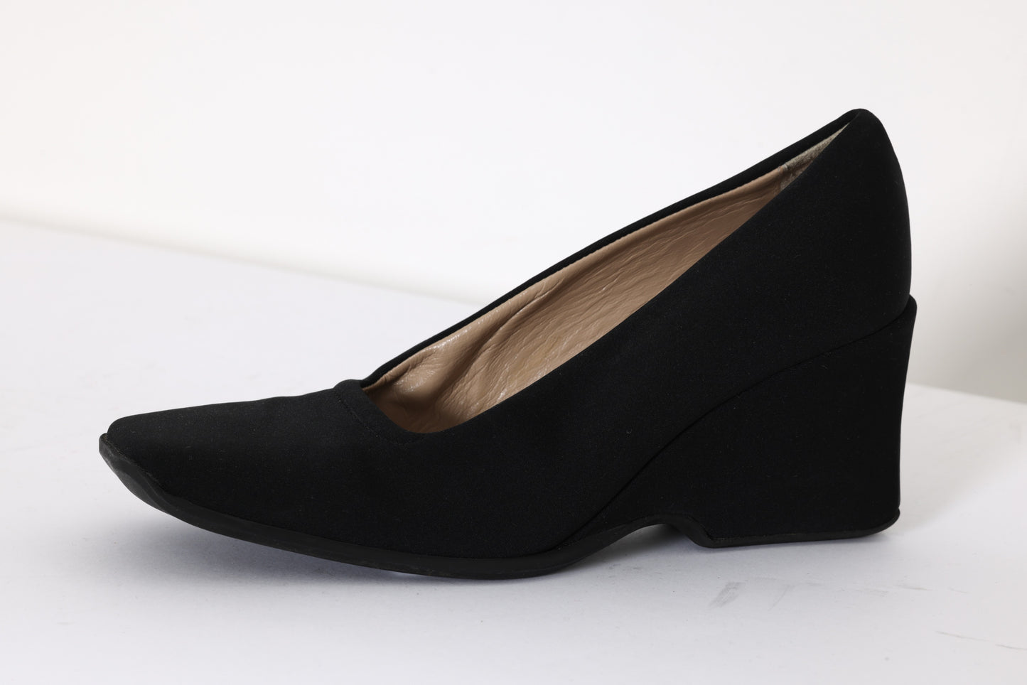 Late-1990s, Italian Wedge Court Pump with Molded Platform Sole